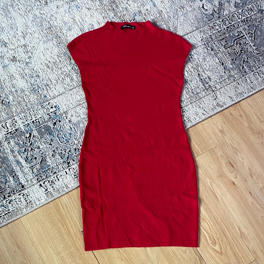 Olivaceous Vibrant Red Mini Dress